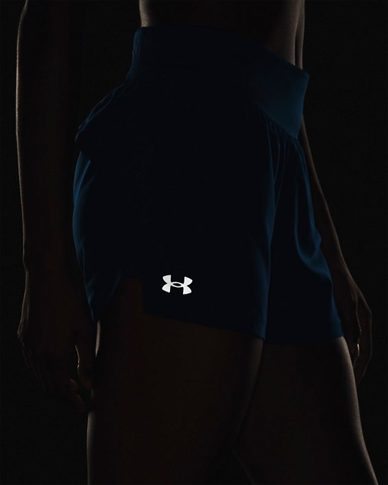 Women's UA Run Stamina 3'' Shorts in Blue image number 4